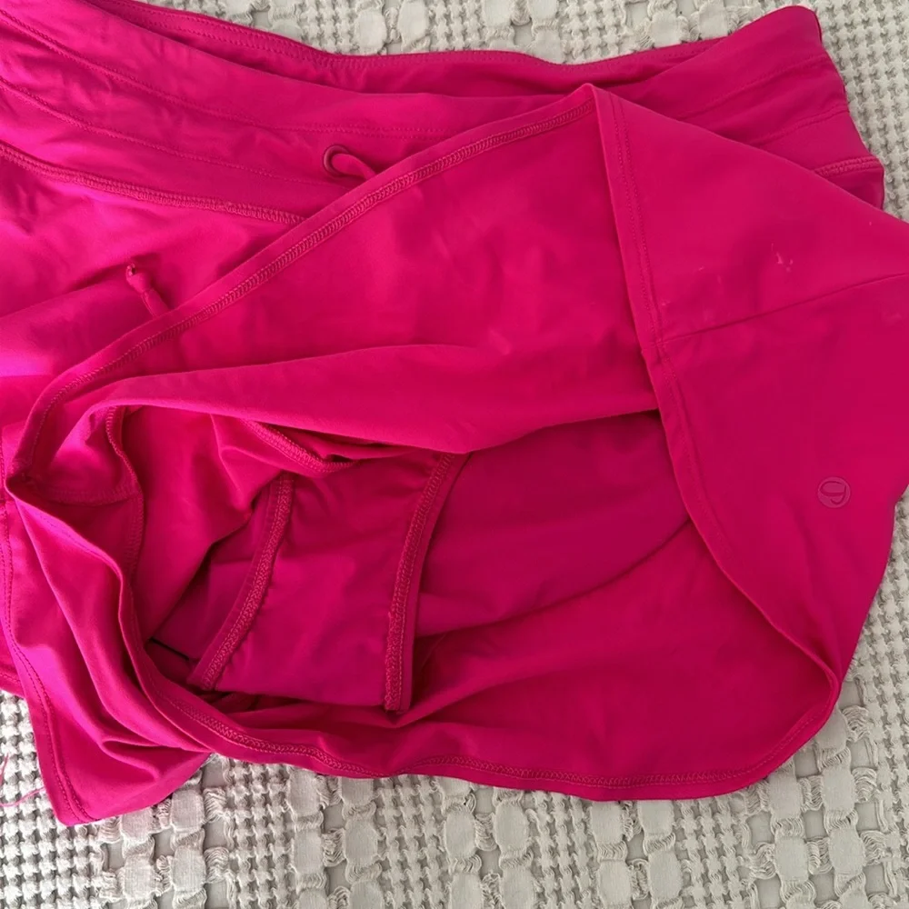 CRZ YOGA hot pink sports shorts_4